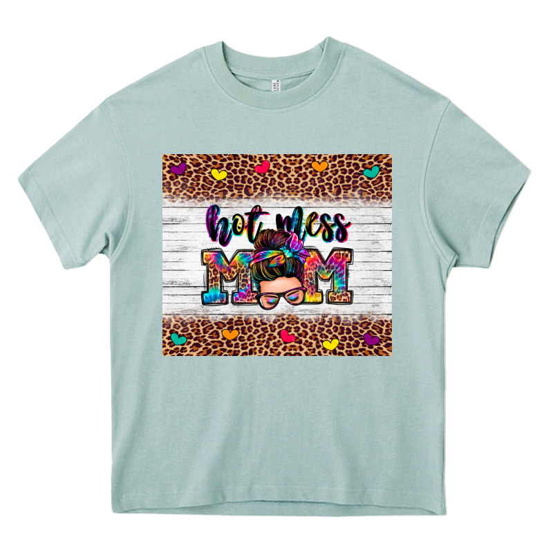 Hot Mess Mom Heavy Core Tee by Zillion Design Studio | Teevron