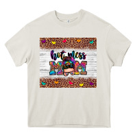 Cream hot mess mom Heavy Core Tee - Zillion Design Studio
