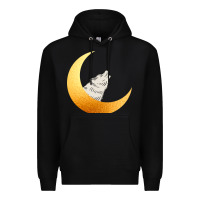 Black Howling Wolf Premium Hoodie - Bettercallsaul