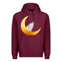 Burgundy Howling Wolf Premium Hoodie - Bettercallsaul