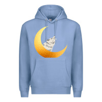 Colony Blue Howling Wolf Premium Hoodie - Bettercallsaul
