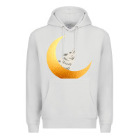 Dove Grey Howling Wolf Premium Hoodie - Bettercallsaul