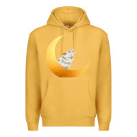 Mustard Howling Wolf Premium Hoodie - Bettercallsaul