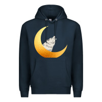Navy Howling Wolf Premium Hoodie - Bettercallsaul