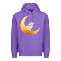 Purple Howling Wolf Premium Hoodie - Bettercallsaul