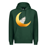Sports Green Howling Wolf Premium Hoodie - Bettercallsaul