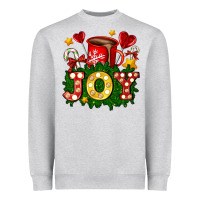 Heather Grey christmas joy coffee and candies Heavyweight Sweatshirt - AdoDesignShop