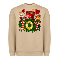 Mushroom christmas joy coffee and candies Heavyweight Sweatshirt - AdoDesignShop
