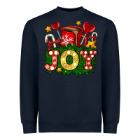 Navy christmas joy coffee and candies Heavyweight Sweatshirt - AdoDesignShop