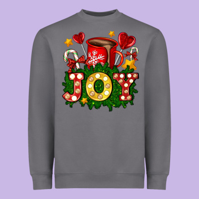 Christmas Joy Coffee And Candies Heavyweight Sweatshirt Designed By Adodesignshop