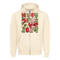 Sandshell happy new year 2024 Zipper Hoodie - MaliasSmallBusiness