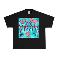 Black nurse heart beat seamless pattern Urban Heavy Tee - BundleAndBundleShop