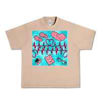 Burro nurse heart beat seamless pattern Urban Heavy Tee - BundleAndBundleShop