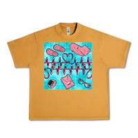 Peanut Butter nurse heart beat seamless pattern Urban Heavy Tee - BundleAndBundleShop