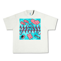 Pistachio nurse heart beat seamless pattern Urban Heavy Tee - BundleAndBundleShop