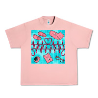 Salmon nurse heart beat seamless pattern Urban Heavy Tee - BundleAndBundleShop