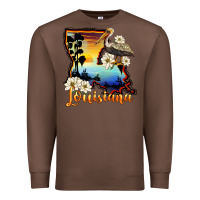 Chestnut louisiana  sunset map magnolia Premium Sweatshirt - BarkalooDesign