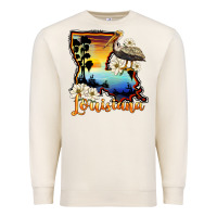 Sandshell louisiana  sunset map magnolia Premium Sweatshirt - BarkalooDesign