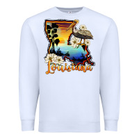 White louisiana  sunset map magnolia Premium Sweatshirt - BarkalooDesign