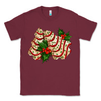 Burgundy white christmas tree cake ado Classic Tee - AdoDesignShop