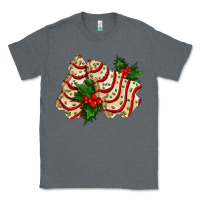 Charcoal Heather white christmas tree cake ado Classic Tee - AdoDesignShop