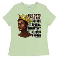 Matcha afro man god says you are Ladies Tee - texasbilliewilder