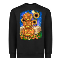 Black pumpkin sunflower Heavyweight Sweatshirt - JahusDesignShop