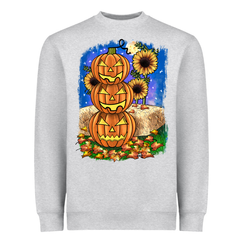 Pumpkin Sunflower Heavyweight Sweatshirt by JahusDesignShop | Teevron