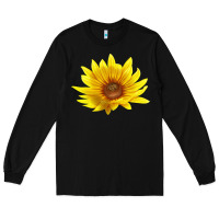 Black Maximillian Perennial Sunflower Long Sleeve Tee - LillyAllenDesigns