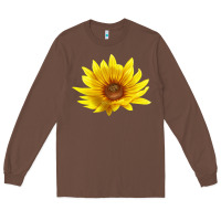 Chestnut Maximillian Perennial Sunflower Long Sleeve Tee - LillyAllenDesigns