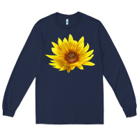 Navy Maximillian Perennial Sunflower Long Sleeve Tee - LillyAllenDesigns