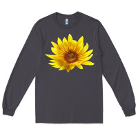 Smoke Maximillian Perennial Sunflower Long Sleeve Tee - LillyAllenDesigns