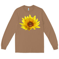 Toasted Coconut Maximillian Perennial Sunflower Long Sleeve Tee - LillyAllenDesigns