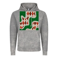 Cloud Rock christmas diamond plaid and green glitter seamless pattern Vintage Hoodie - BundleAndBundleShop