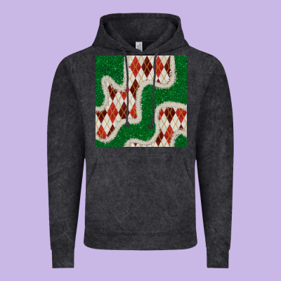 Christmas Diamond Plaid And Green Glitter Seamless Pattern Vintage Hoodie Designed By Bundleandbundleshop