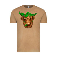 St. Patrick’s Day Long Hair Shaggy Cow Vintage Tee | Teevron