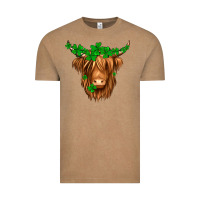 Vintage Coffee St. Patrick’s Day Long Hair Shaggy Cow Vintage Tee - Jasminsmagicworld