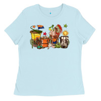 Baby Blue arizona coffee cups Ladies Tee - texasbilliewilder