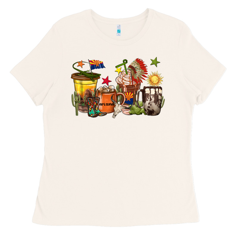 Arizona Coffee Cups Ladies Tee by texasbilliewilder | Teevron