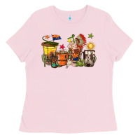 Bubblegum Pink arizona coffee cups Ladies Tee - texasbilliewilder