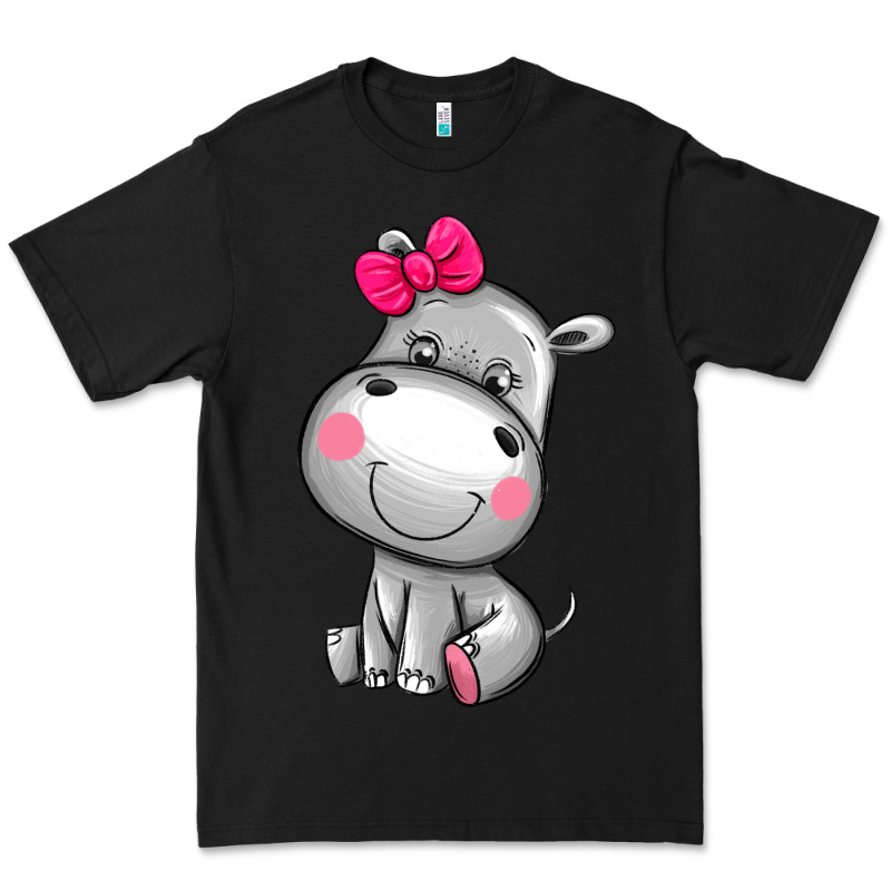 Cute Hippopotamus Premium Tee by AdoDesignShop | Teevron