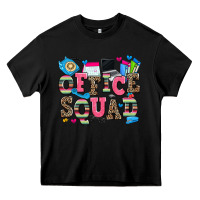 Black office squad Heavy Core Tee - Zillion Design Studio