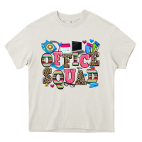 Cream office squad Heavy Core Tee - Zillion Design Studio