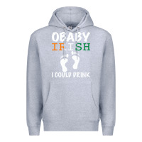 Heather Grey O' Baby Irish I Could Drink Premium Hoodie - Bettercallsaul