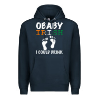 Navy O' Baby Irish I Could Drink Premium Hoodie - Bettercallsaul