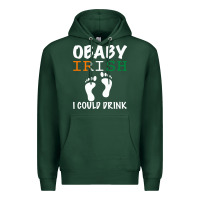 Sports Green O' Baby Irish I Could Drink Premium Hoodie - Bettercallsaul