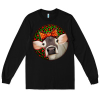 Black Christmas Cow, Long Sleeve Tee - Jasminsmagicworld