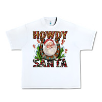 White howdy santa Urban Heavy Tee - AdoDesignShop