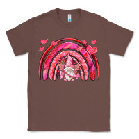 Chestnut valentines day rainbow with cupid gnome Classic Tee - NancyCooperArtShop