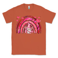 Copper valentines day rainbow with cupid gnome Classic Tee - NancyCooperArtShop